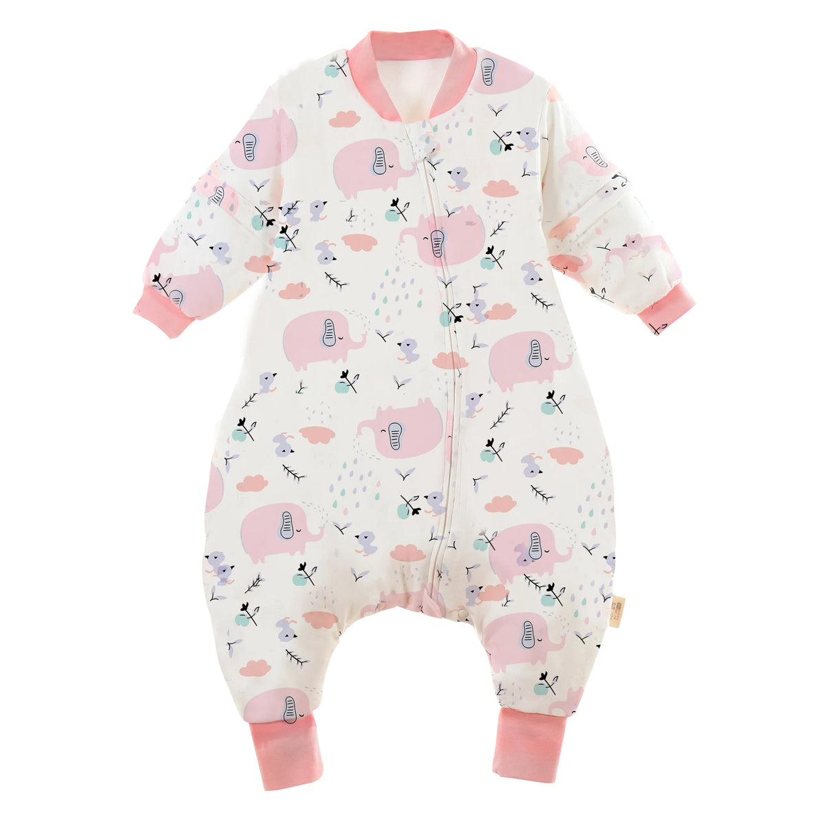 Cotton Split-Leg Sleeping Bag – 2.5Tog Quilted Kids Wearable Blanket for Sleep