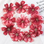Artificial Cherry Blossom Heads – Silk Floral Decor for Weddings and DIY