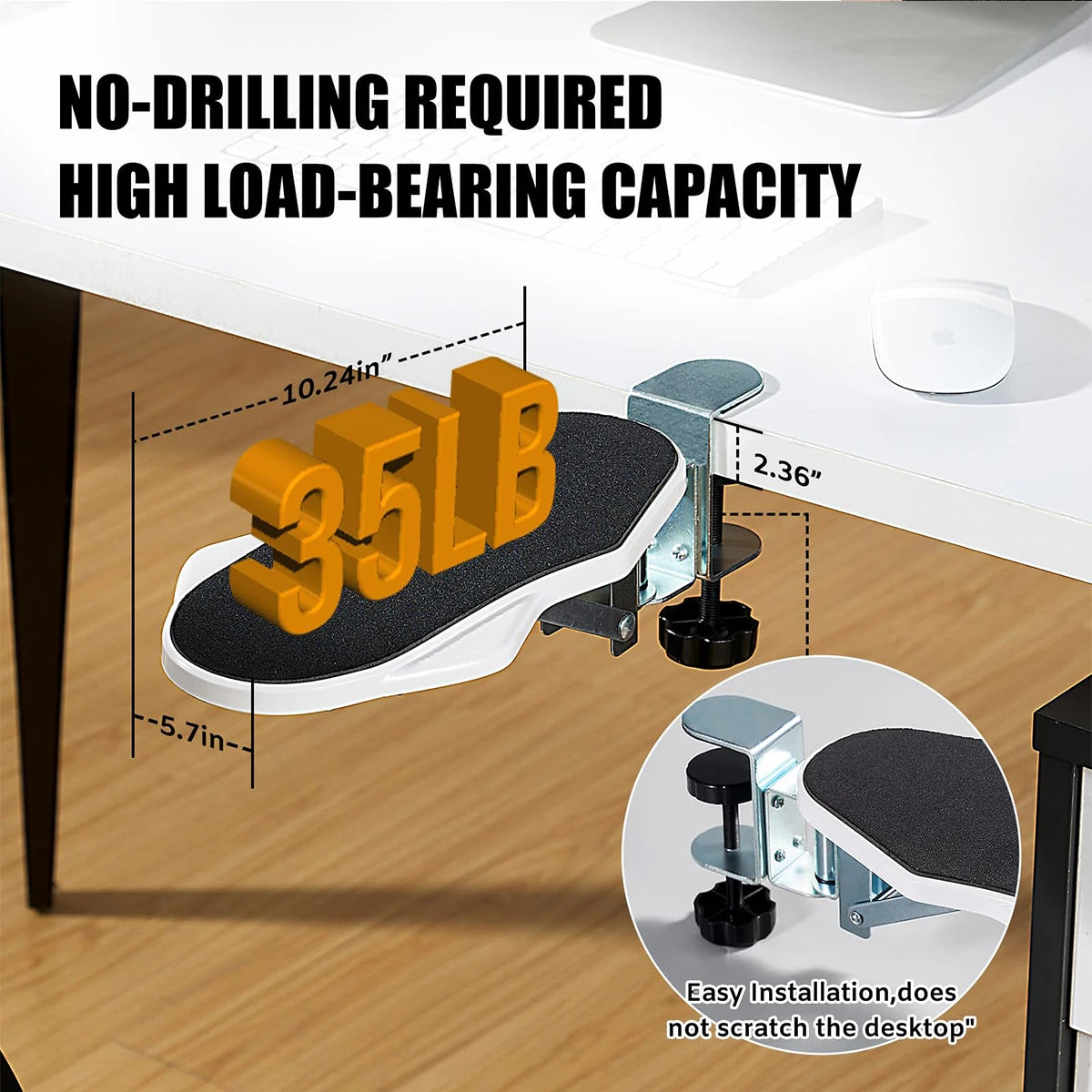 Adjustable Arm Support Bracket – Ergonomic Computer Desk Wrist Rest for Office
