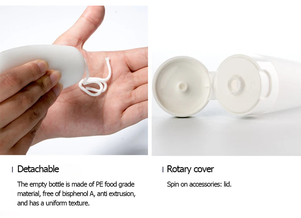 Refillable Squeeze Bottle Kit – Portable Travel Containers for Toiletries