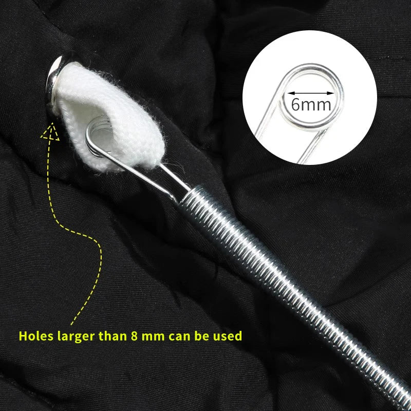 Flexible Metal Drawstring Threader – DIY Elastic Cord Tool for Sewing Projects