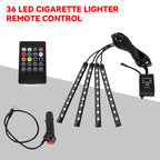 RGB LED Car Interior Light – Wireless Music Control for Auto Atmosphere