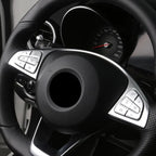 Steering Wheel Button Trim – Decorative Stickers for Mercedes Benz Interior