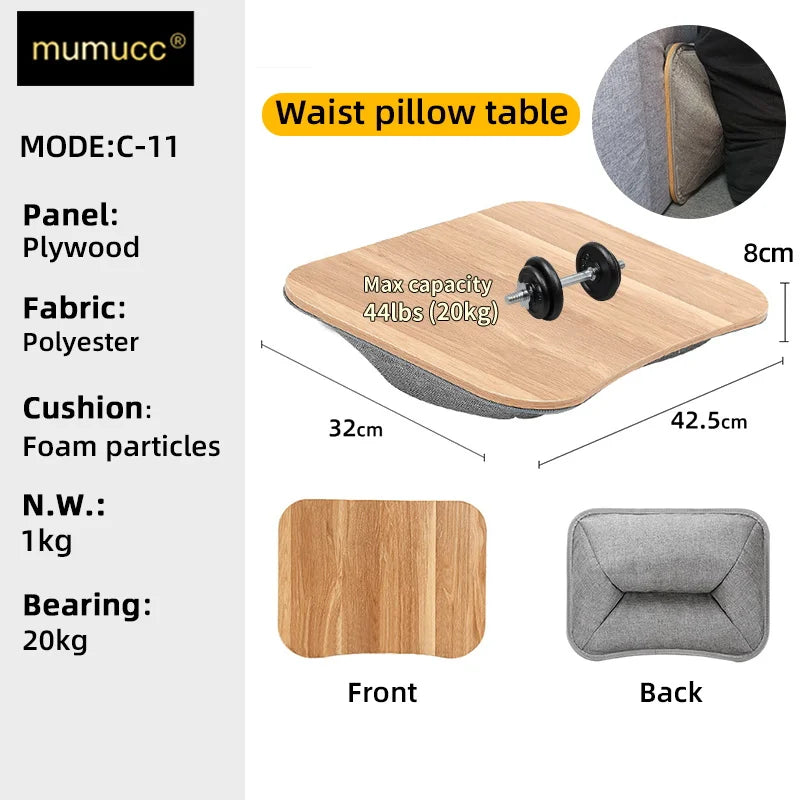 Ergonomic Waist Support Cushion – Lumbar Backrest for Office Computer Chair