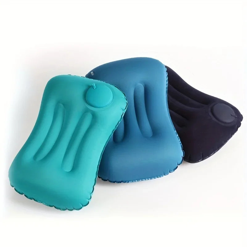 Portable Inflatable Travel Pillow – Ergonomic Neck and Waist Support for Flights