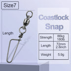 Ball Bearing Fishing Swivels – Stainless Steel Coastlock for Saltwater Angling
