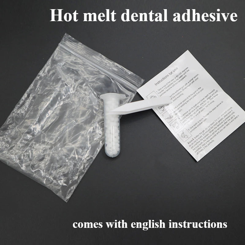 Vampire Fangs with Adhesive – Realistic Dentures for Halloween Cosplay