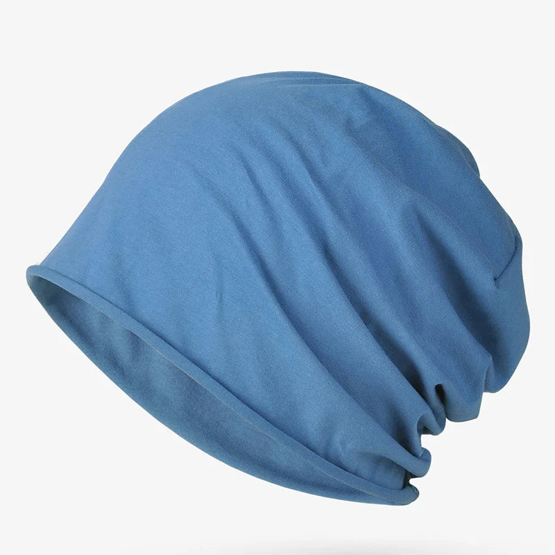 Cotton Sleep Cap – Breathable Unisex Headscarf for Nightwear and Hair Loss