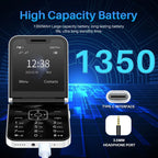 Flip Mobile Phone – Dual SIM with Call Recording for Seniors
