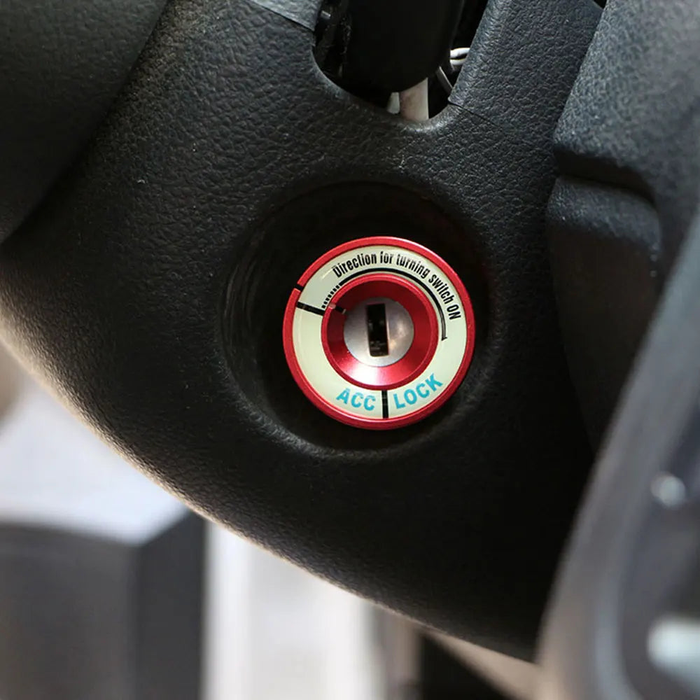Ignition Key Switch Ring Sticker – Decorative Trim for VW and Skoda Interior