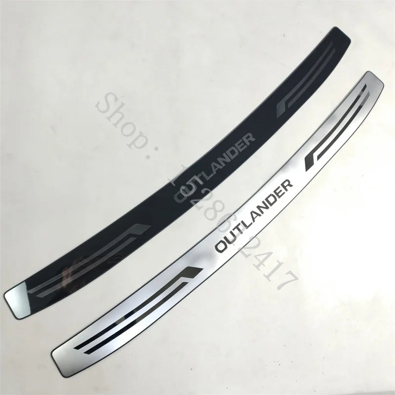 Stainless Rear Bumper Protector – Trunk Sill Plate for Mitsubishi Outlander