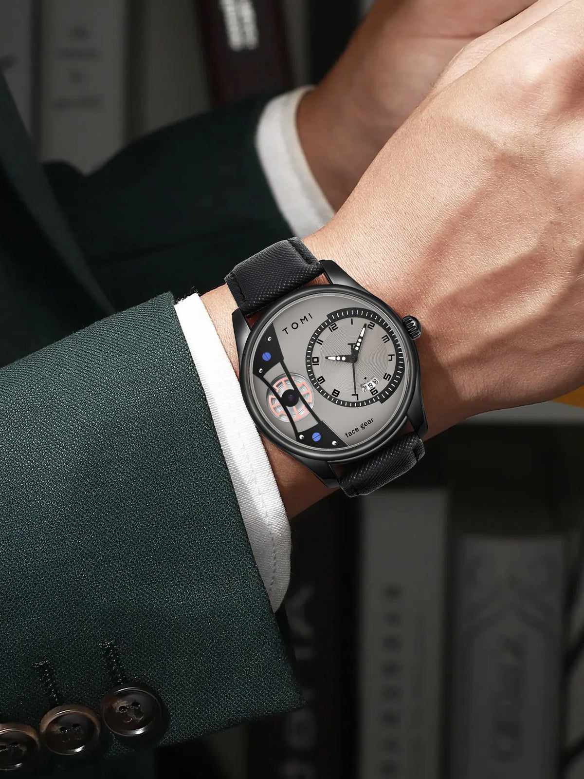 Minimalist Quartz Watch – Luxury Double Strap Set for Business Gift