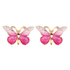 Acrylic Butterfly Beads – 25x38mm Gradient Charms for DIY Jewelry Making
