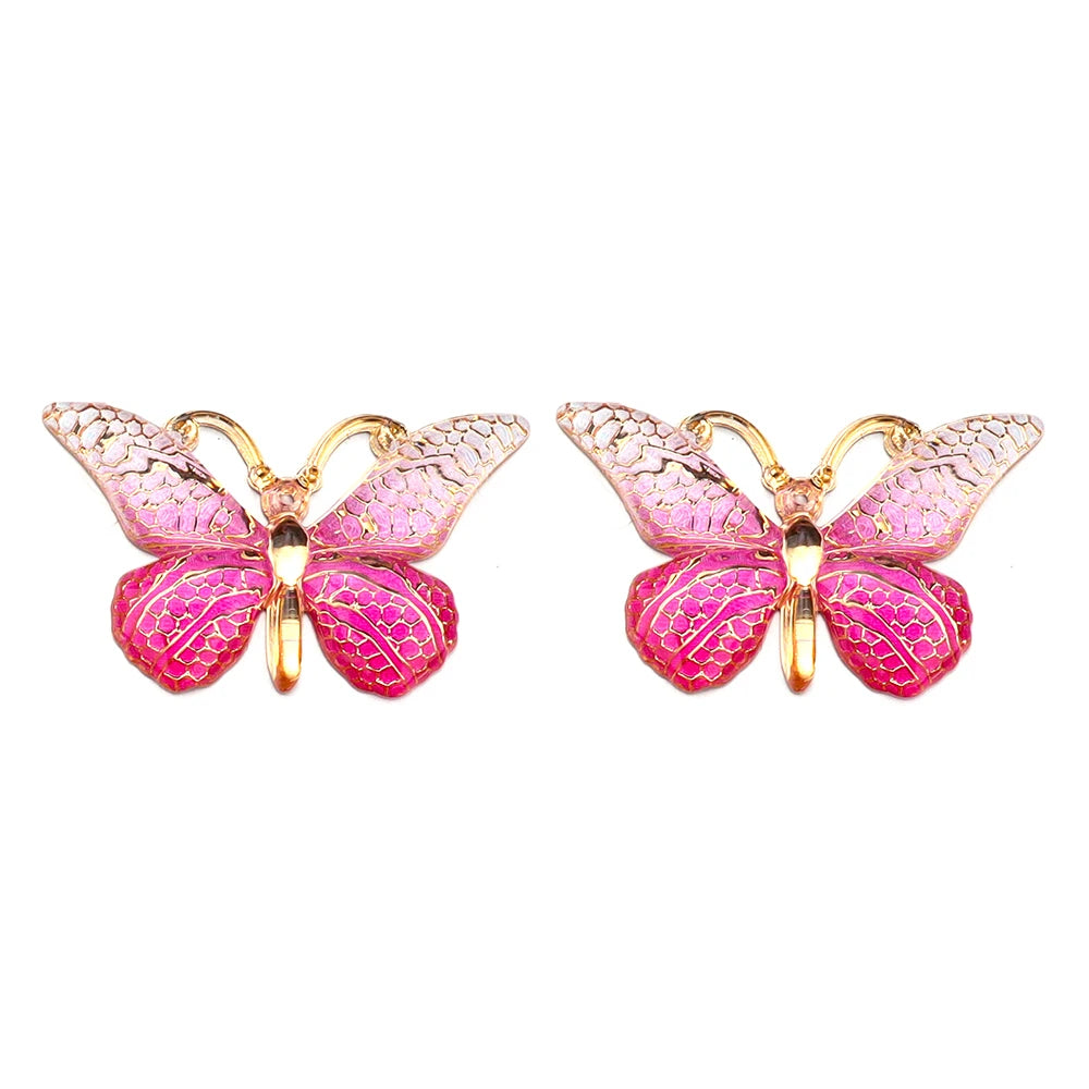 Acrylic Butterfly Beads – 25x38mm Gradient Charms for DIY Jewelry Making
