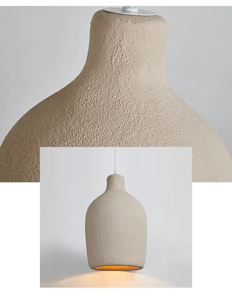 Wabi Sabi LED Chandelier – Modern Minimalist Pendant Light for Dining Room