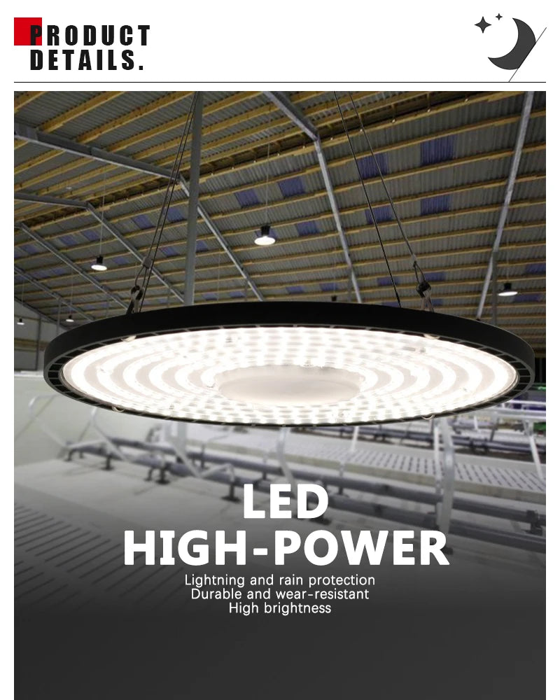 UFO LED High Bay Light – Industrial Power for Warehouse and Garage Lighting