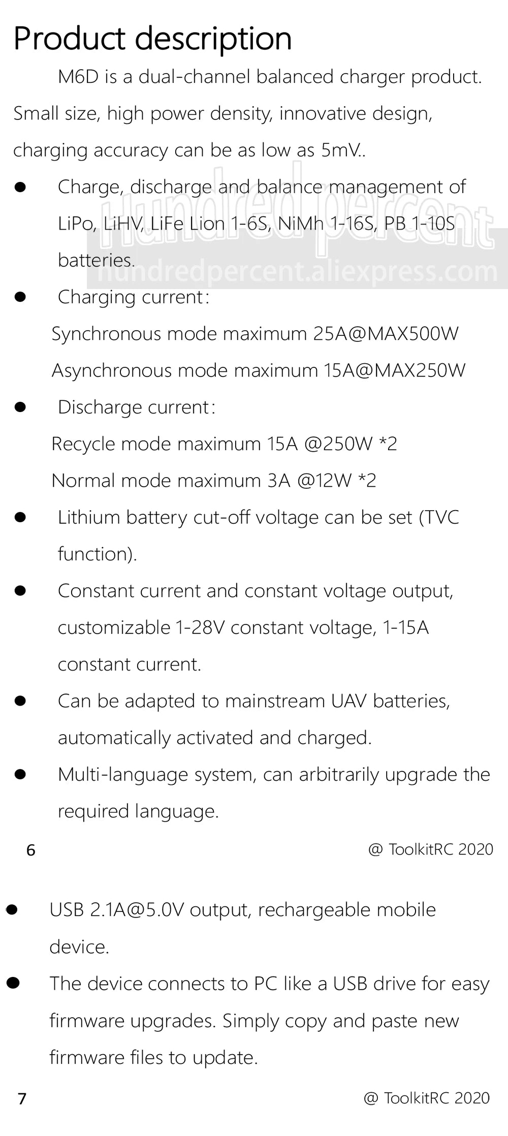 Dual Channel Smart Charger – 500W 15A for FPV Drone Lipo Batteries