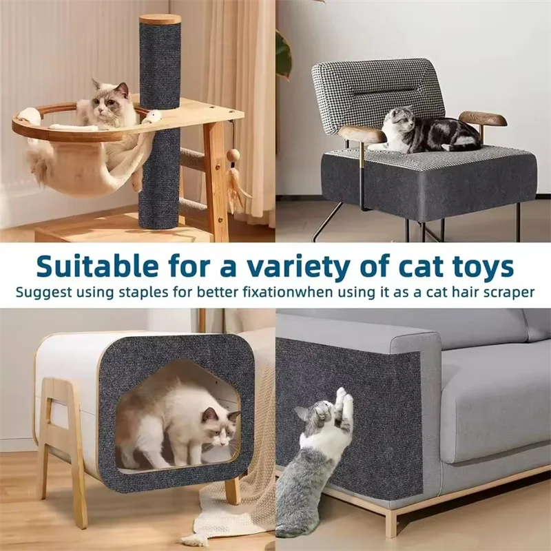 Self-Adhesive Cat Scratch Mat – Trimmable Carpet Protector for Sofa Furniture