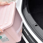 Leather Rear Bumper Guard – Anti-Scratch Protective Strip for Skoda Superb