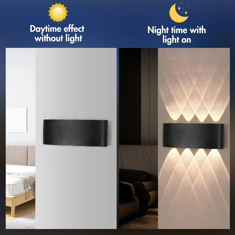 Aluminum LED Wall Lamp – IP65 Waterproof Lighting for Indoor and Outdoor