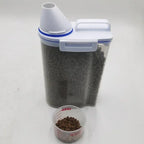 Airtight Plastic Pet Food Container – Moisture-proof Storage for Dog Cat Food