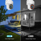 WiFi PTZ Security Camera – HD Color Night Vision for Outdoor Surveillance