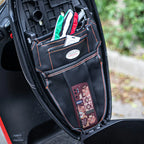 Motorcycle Seat Storage Bag – Expandable Tool Organizer for Vespa Scooters