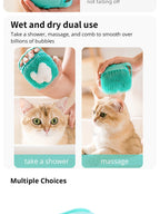 Silicone Pet Bathing Brush – Soft Massage Grooming Tool for Dog and Cat Cleaning