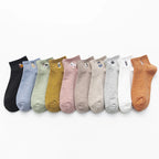 Embroidered Animal Cotton Socks – Soft Cartoon Crew Socks for Casual Daily Wear