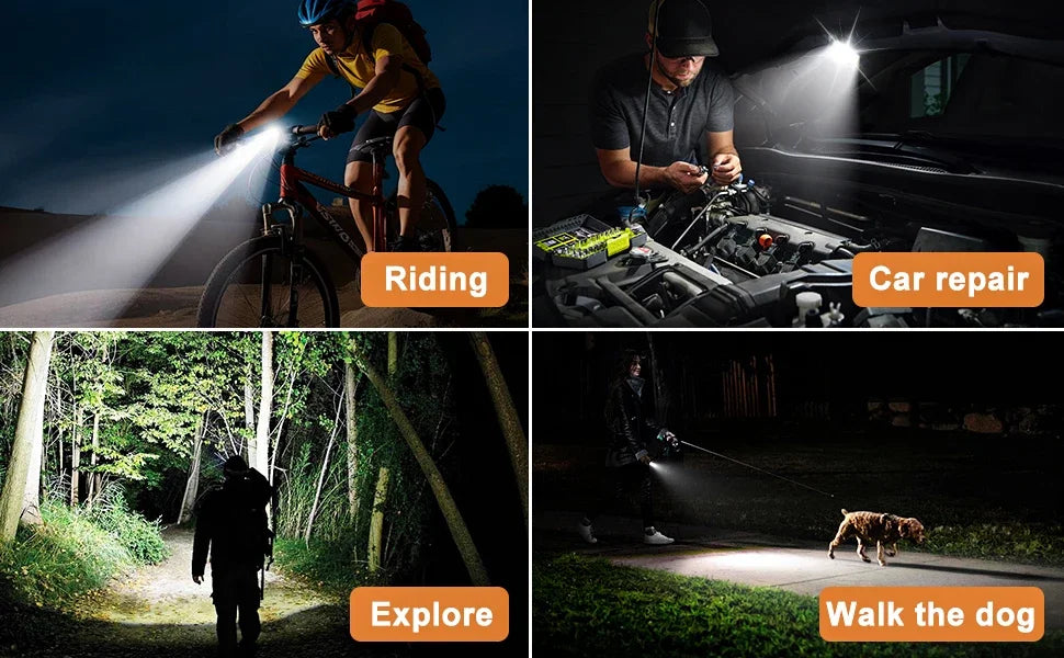 Rechargeable COB Keychain Flashlight – Portable Pocket Light for Camping