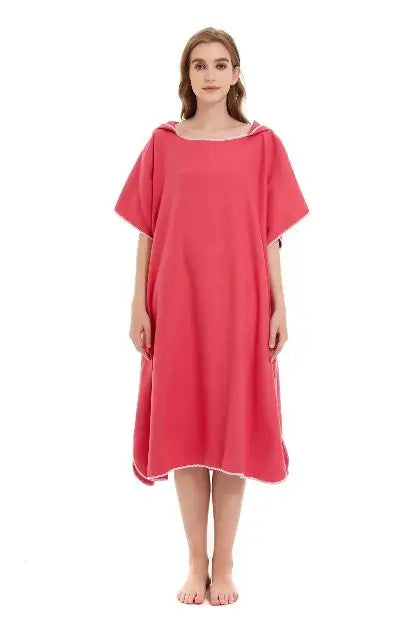 Microfiber Surf Poncho – Hooded Changing Towel for Beach and Swim