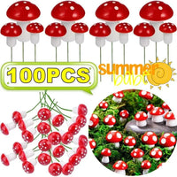 Artificial Foam Mushroom Miniatures – Fairy Garden Bonsai Micro Decor
