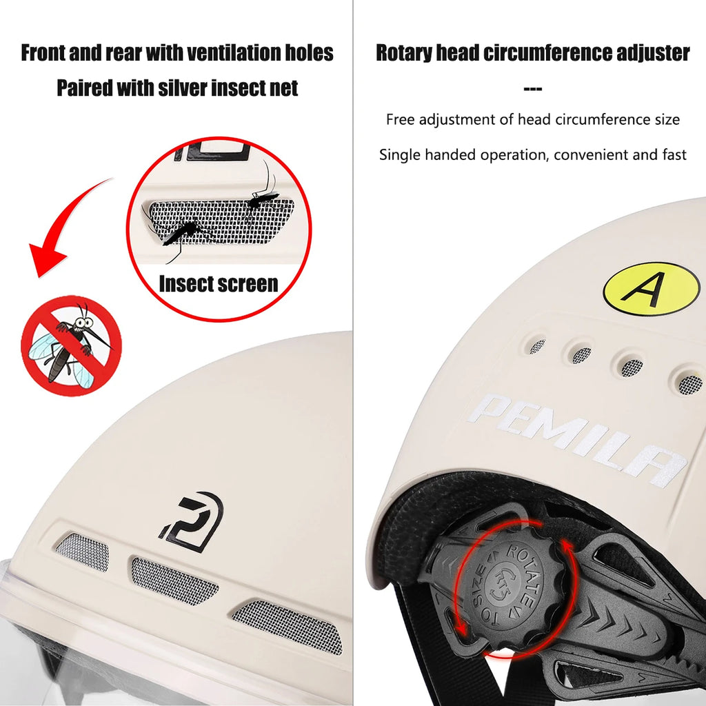 Cycling Helmet with Goggles – Protective MTB Gear for Adults
