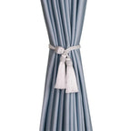 Gold Tassel Curtain Tiebacks – Braided Polyester Rope for Home Decoration