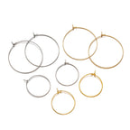 Stainless Steel Earring Hoops – Hypoallergenic Jewelry for DIY Crafts