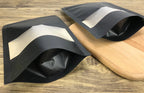 Kraft Paper Stand Up Pouches – Resealable Window Bags for Food Storage