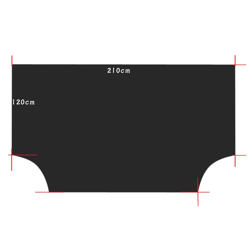 Magnetic Windshield Snow Cover – 210x120cm Waterproof Shade for Winter Car Care