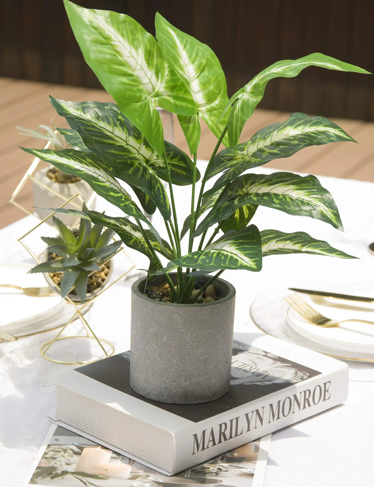 Small Artificial Potted Plants – Faux Greenery for Home and Office Decor