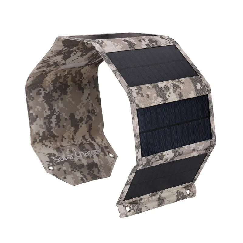 Foldable Solar Panel – 100W Portable USB Charger for Outdoor Camping