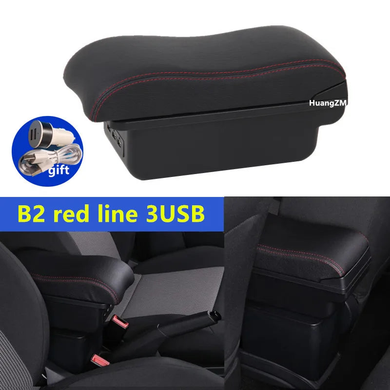 Center Console Armrest Box – Storage Organizer for Peugeot 208 2012-2018