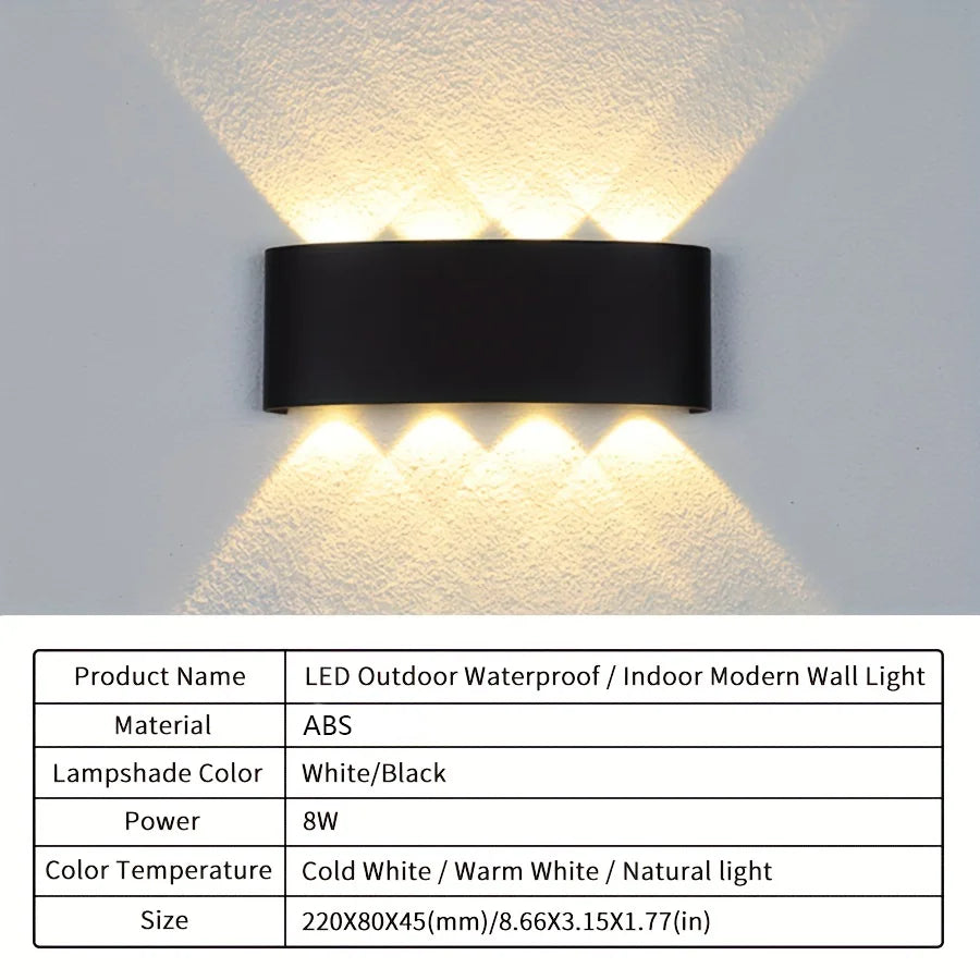 LED Wall Light – Waterproof High Brightness for Indoor Outdoor Decor