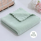 Coral Fleece Microfiber Towels – Thickened Soft Absorbent Cloth for Home Bath