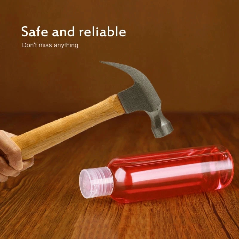 Clear PET Flip Lid Bottles – Travel Size Cosmetic Containers for Liquid Samples
