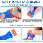 Vinyl Wrap Tool Kit – Felt Squeegee and Knife Set for Car Tinting