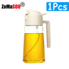 2-in-1 Oil Sprayer Dispenser – Plastic Kitchen Tool for BBQ and Cooking