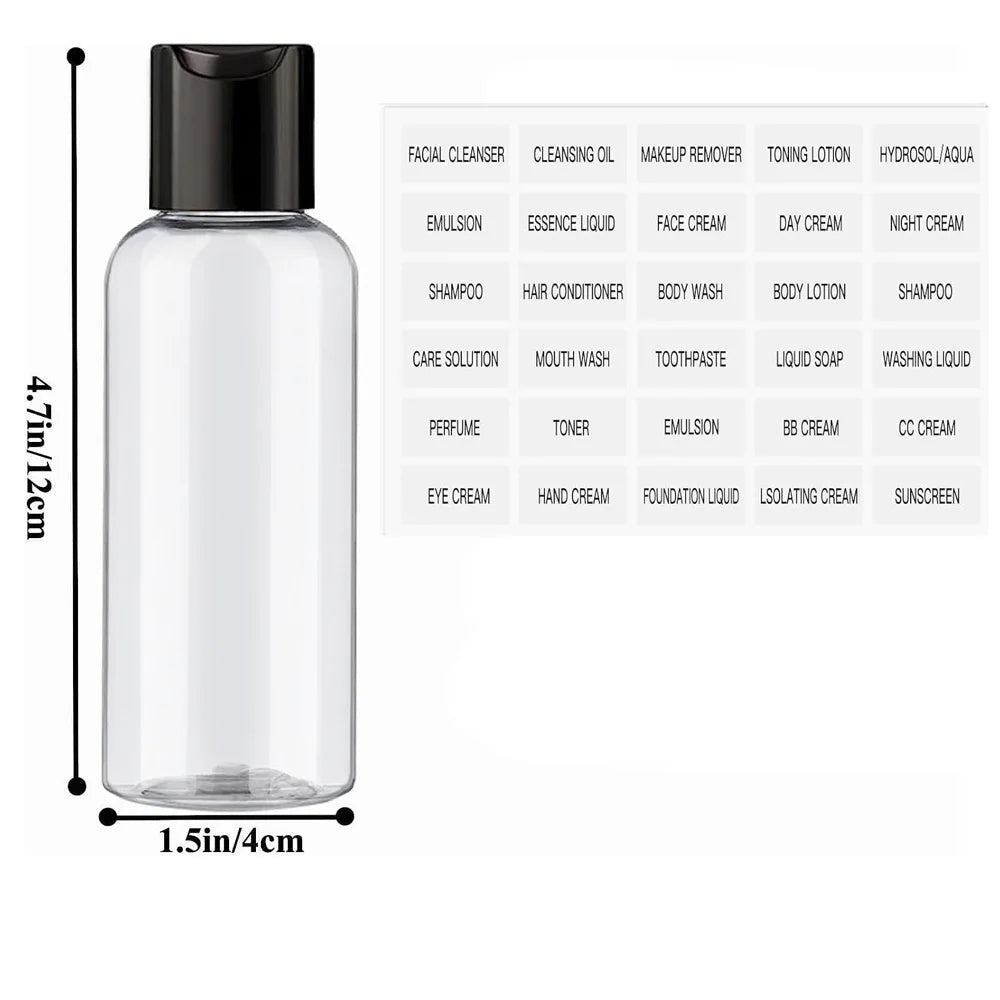 Refillable Travel Bottle Set – Leakproof Toiletry Containers for Cosmetics