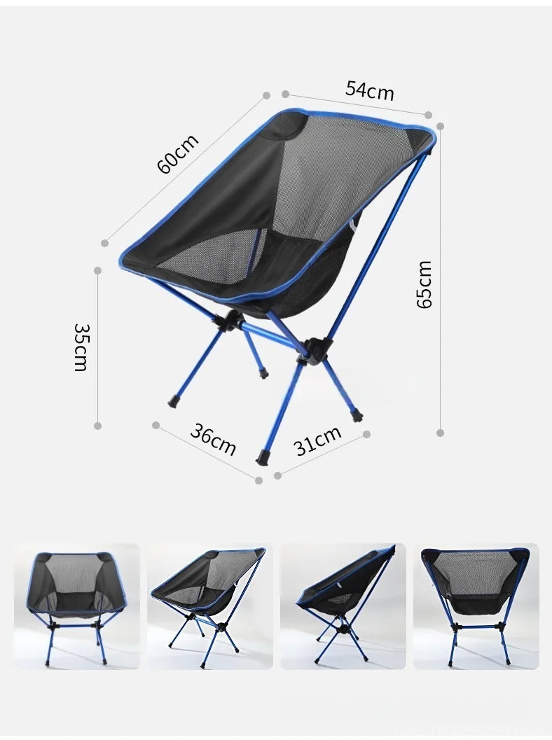 Folding Moon Chair – Lightweight Aluminum Portable Chair for Camping
