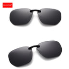 Polarized Clip-On Sunglasses – Square UV400 Lenses for Driving and Fishing