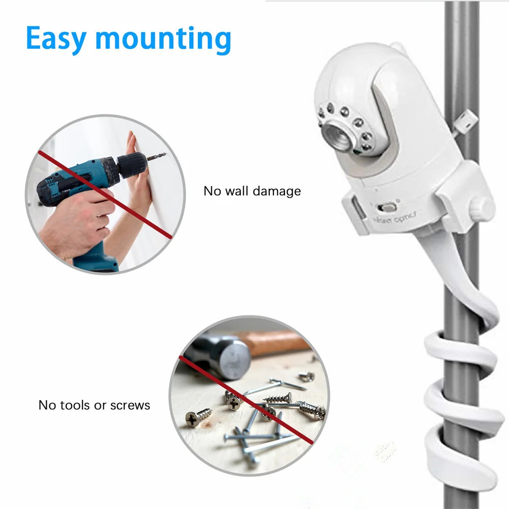 Flexible Baby Monitor Mount – Adjustable Long Arm Holder for Nursery Cribs
