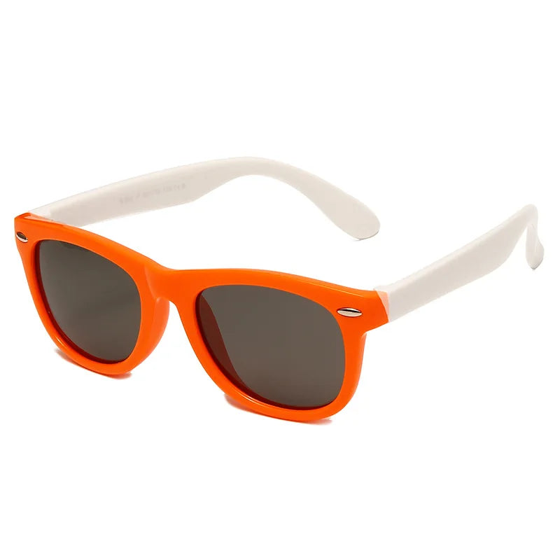 Silicone Kids Sunglasses – UV400 TR90 Goggles for Outdoor UV Protection